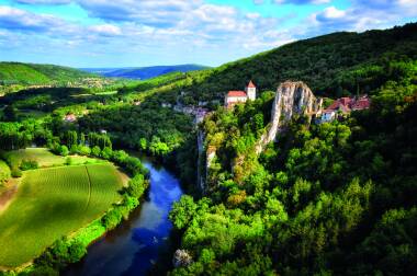 Der Lot - Richtung Saint-Cirq-Lapopie